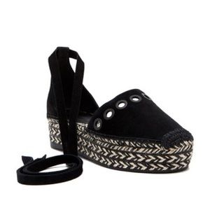 Kendall and Kylie black espadrilles